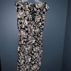 Ralph Lauren Black and white floral dress